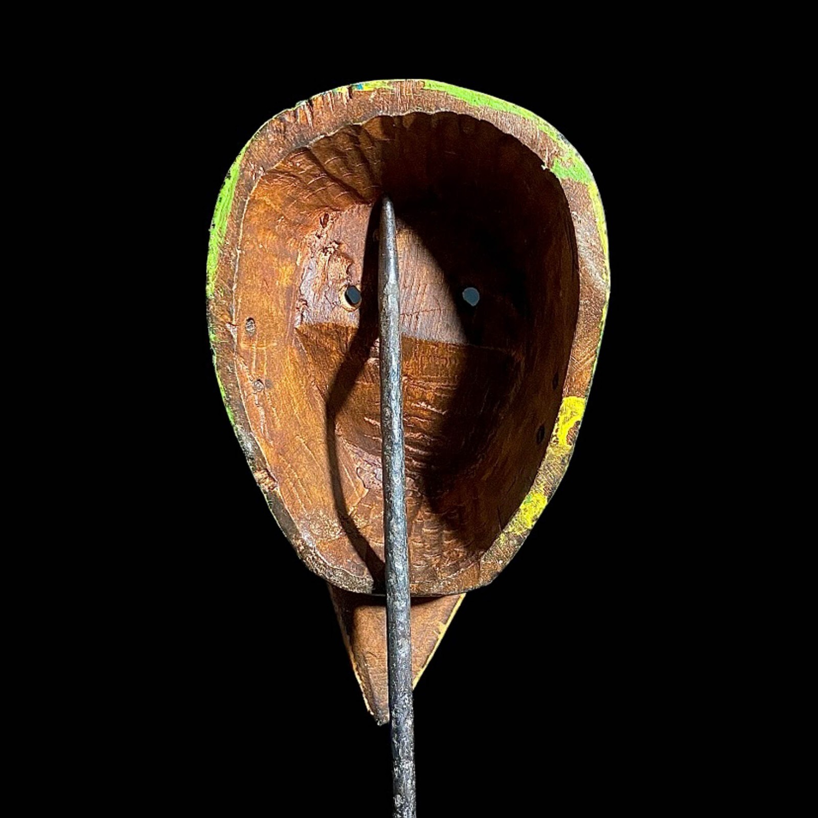 Strong Cubist Dan Bird Man Wood Face Mask Early 20th Century Libera Africa-8026