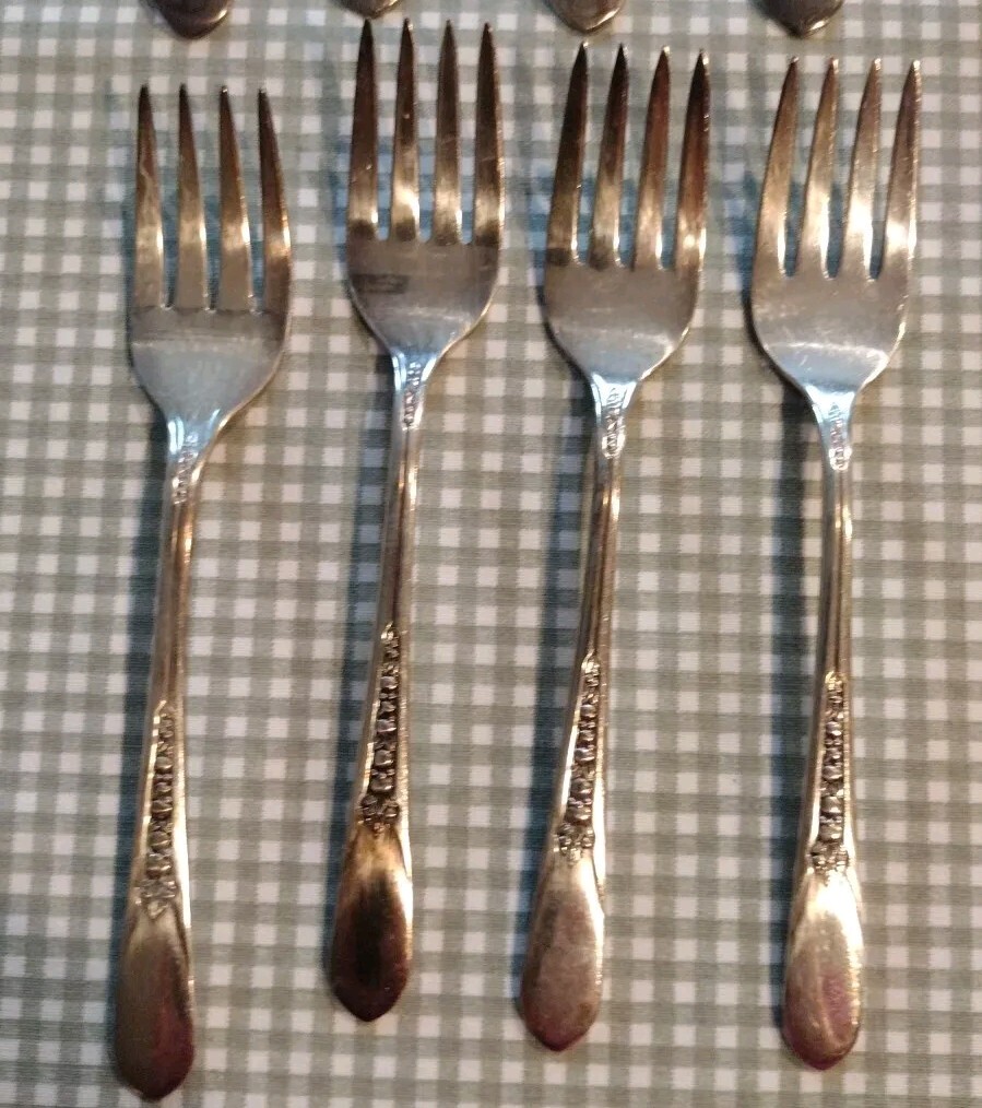 Vintage Silverware Flatware 1941 Wm Rogers Priscilla Lady Ann Pattern 20 Pieces