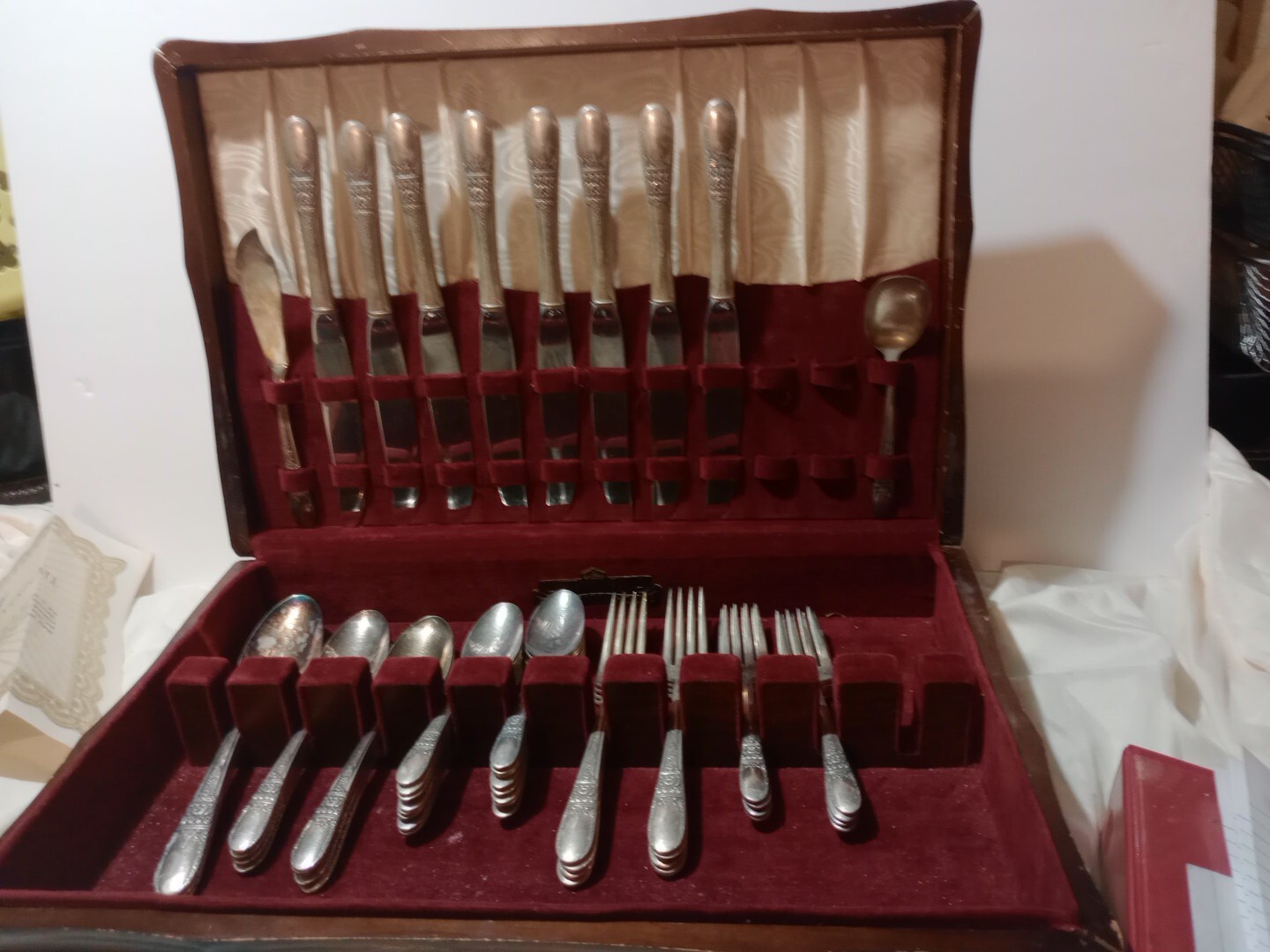 Harmony House Wallace XXXX Quadruple Silverware With Original Certificate