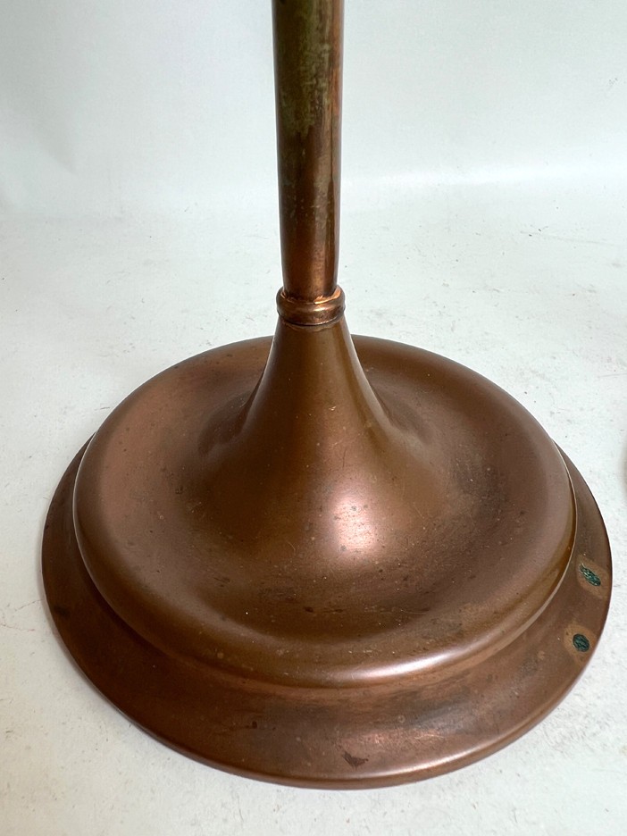 PR c1910 Candlesticks Mission Arts Crafts Sternau Co. Solid Copper Jarvie Style