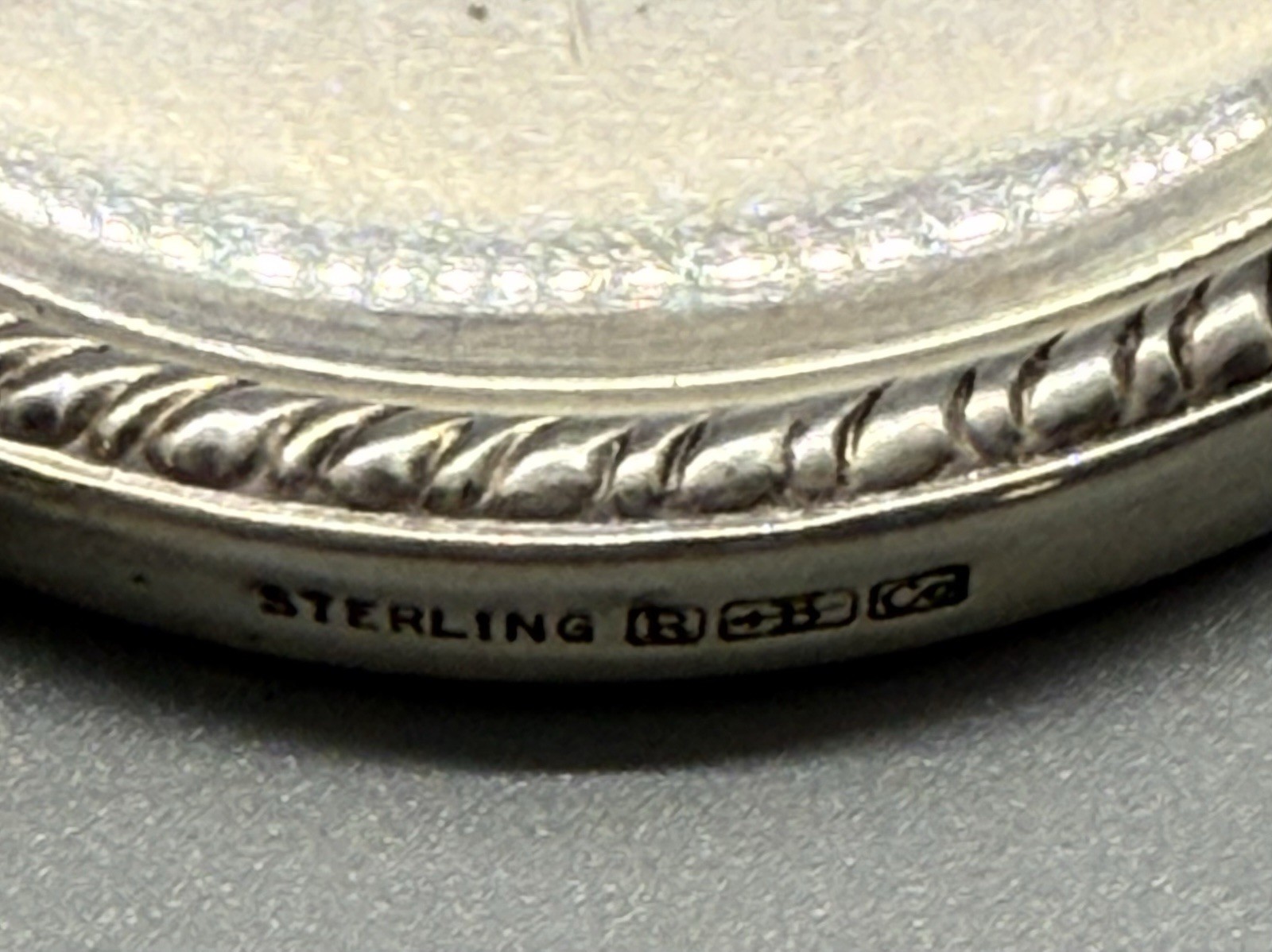 Blackinton R B Co Hand Mirror Sterling Vintage