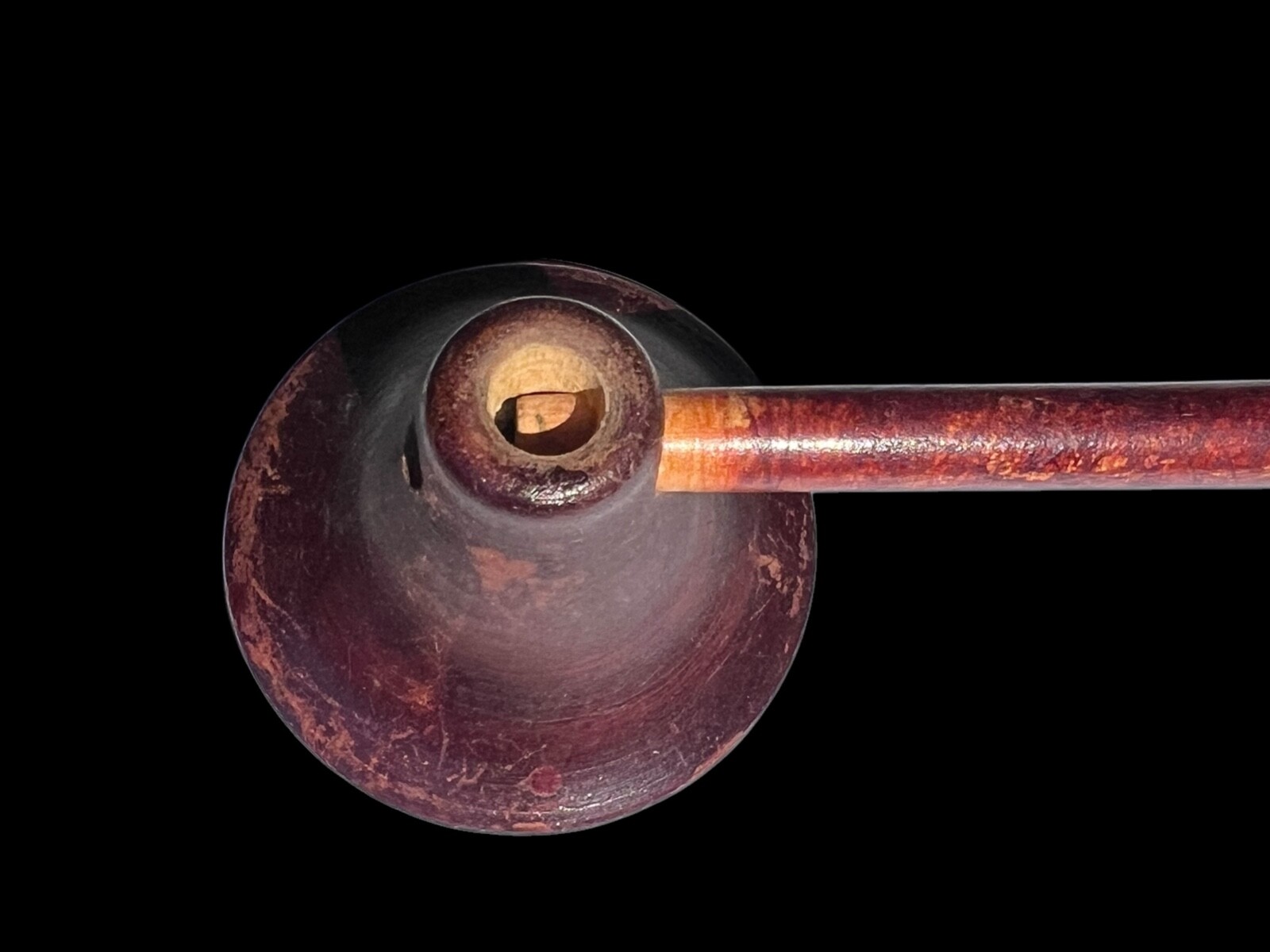 Antique Wooden Monaural Stethoscope – Two-Piece Design Red Painted 6.3 inches