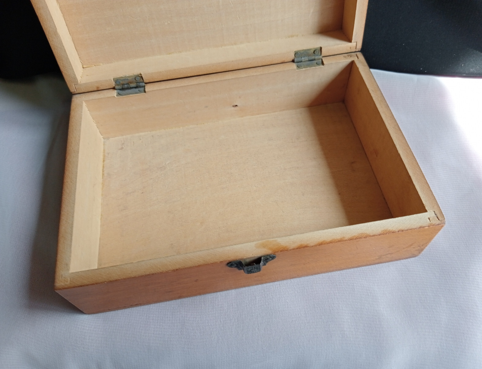 Antique Mauchline Ware Patterned Sewing Box Arundel Castle Acorn Orchid Rose
