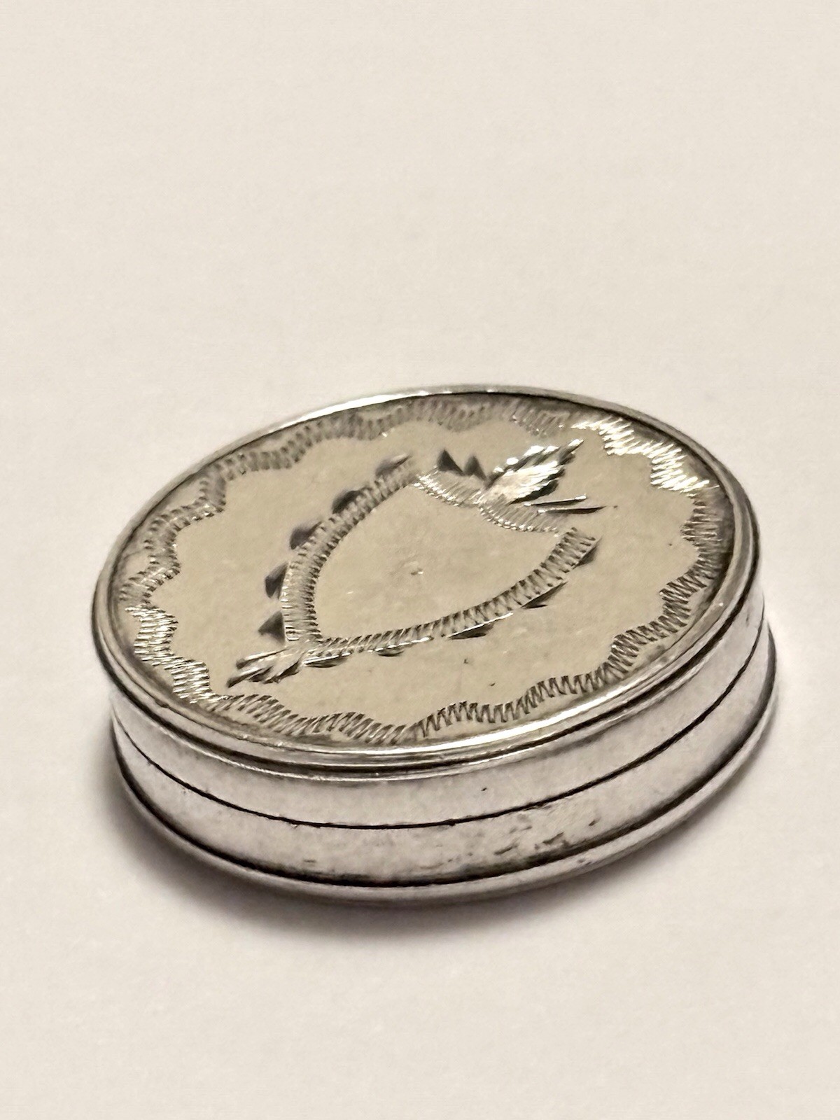 Antique George III Sterling Silver Patch Pill Box c1790’s