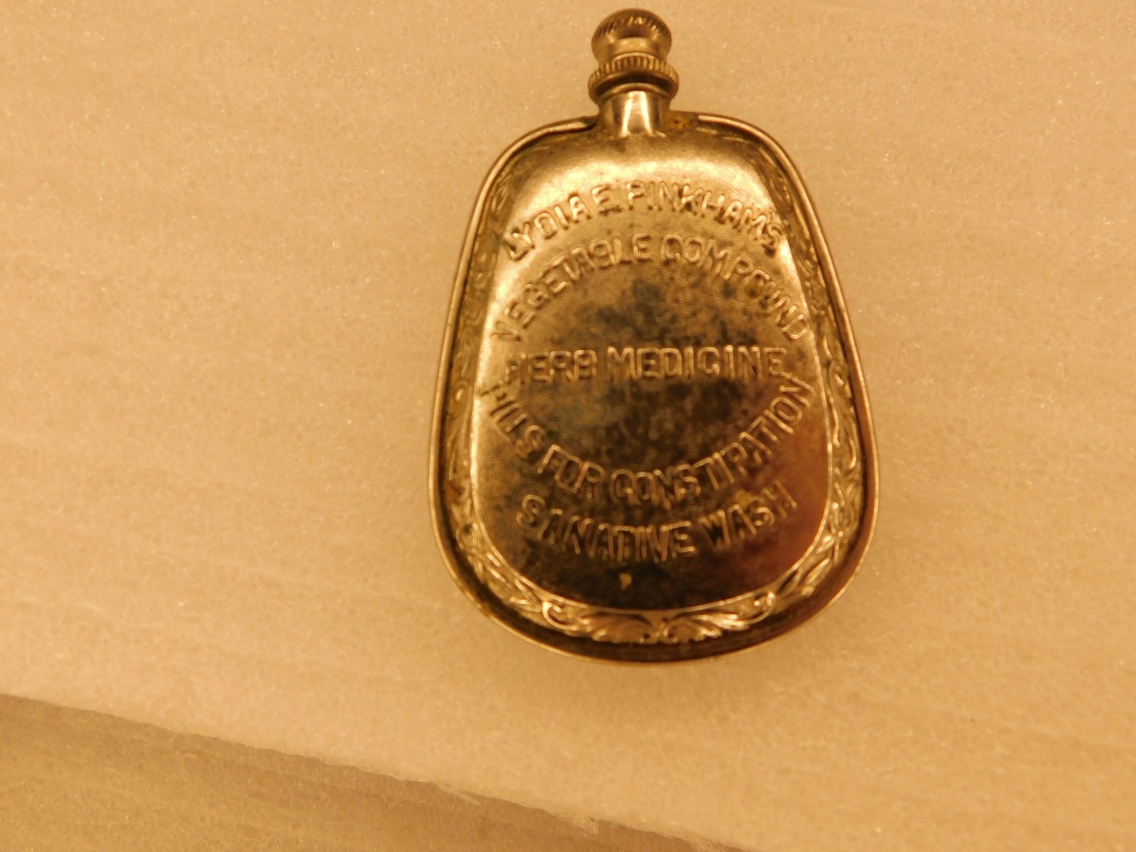 Lydia E. Pinkham’s Pills For Constipation Herb Medicine Perfume Bottle