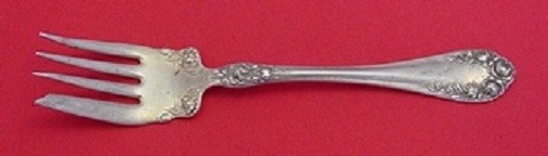 Rose By Wallace Sterling Silver Salad Fork Fancy Shoulders 6 1/8″
