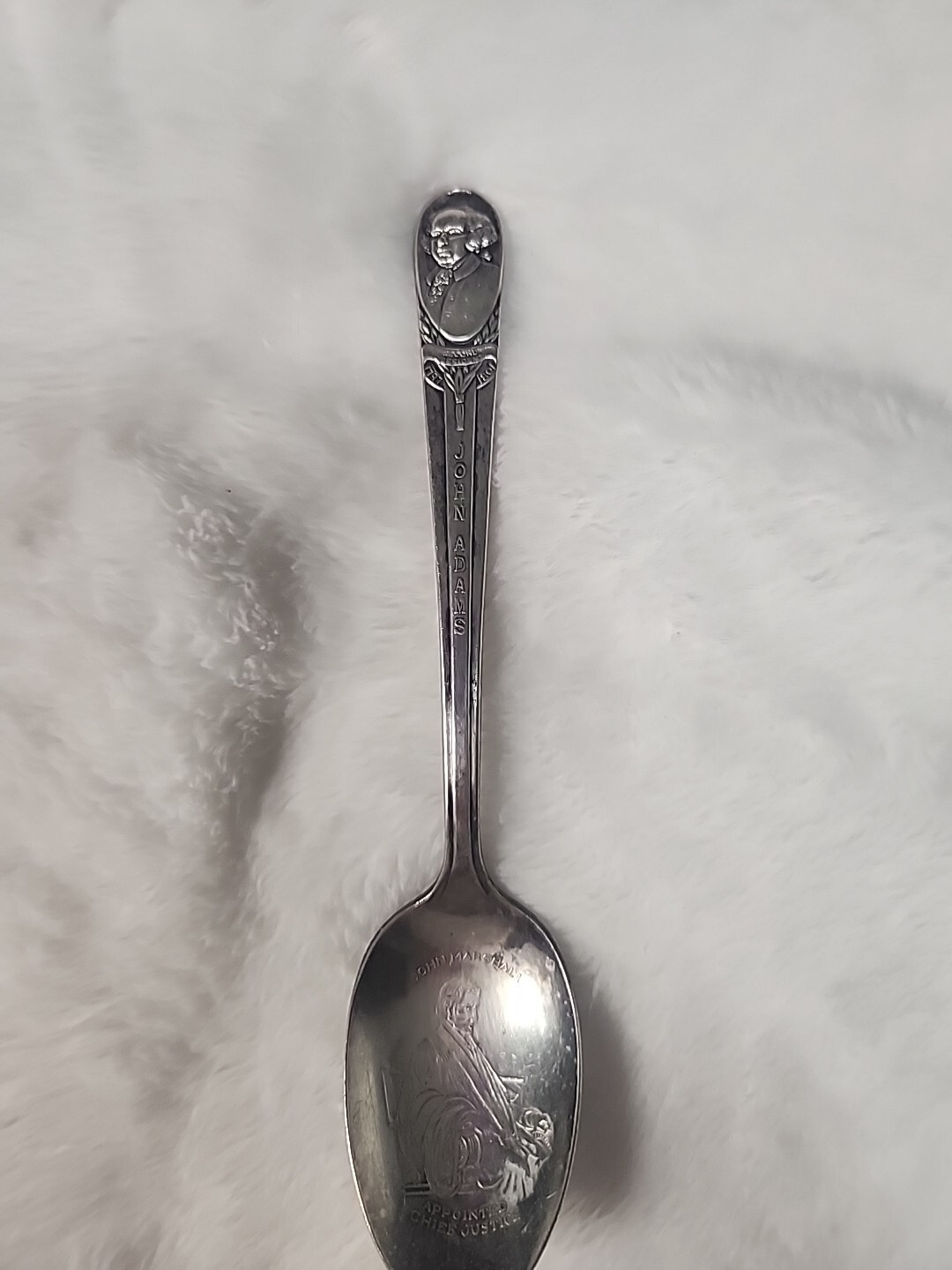 WM Rogers Mfg Co. Silver Platted Presidential Spoon 1960’s John Adams