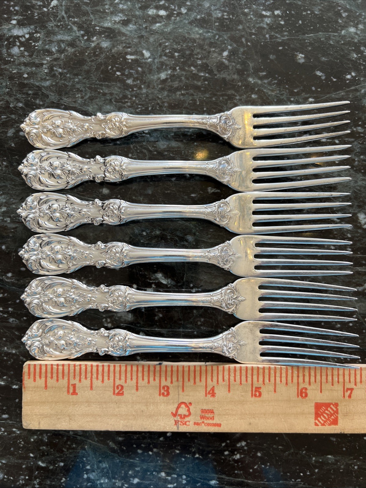 Reed & Barton Francis I Sterling 7-1/4″ Dinner Forks New Mark No Monogram