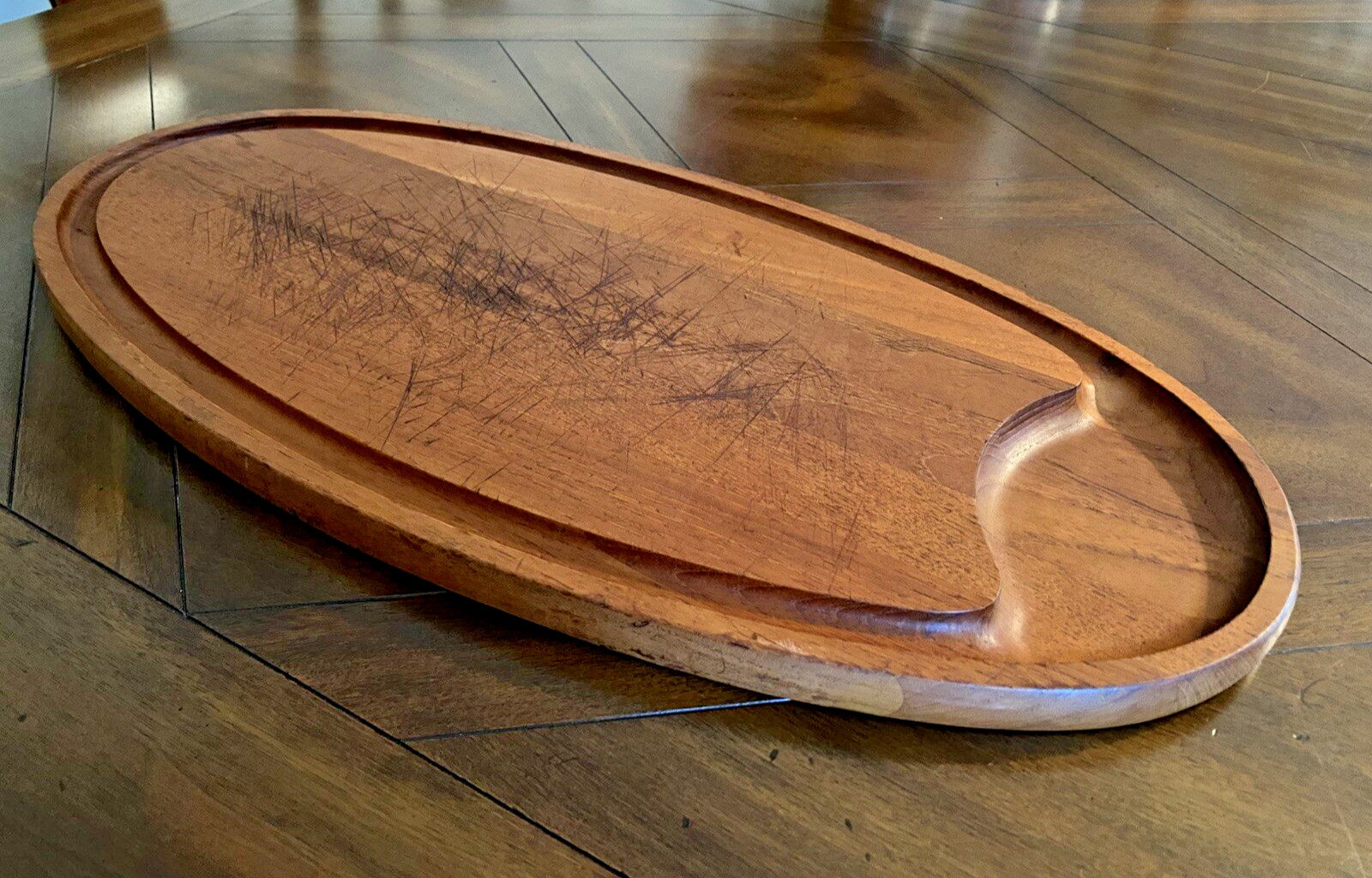 Dansk Designs Denmark Jens Quistgaard 23.5” Teak Wood Tray Cutting Board