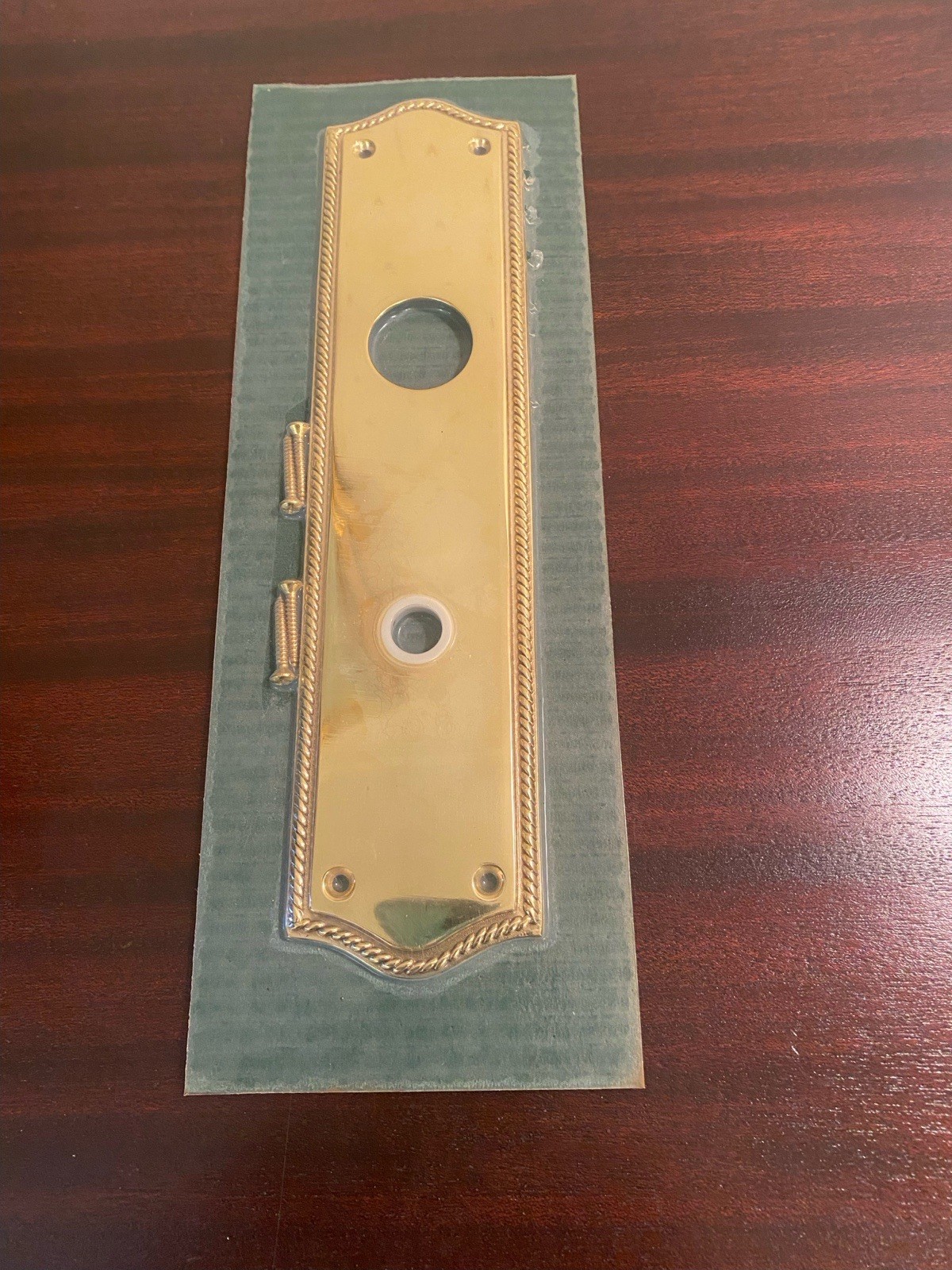 Baldwin Barclay 6991 Interior Escutcheon Brass Back Plate New Discontinued