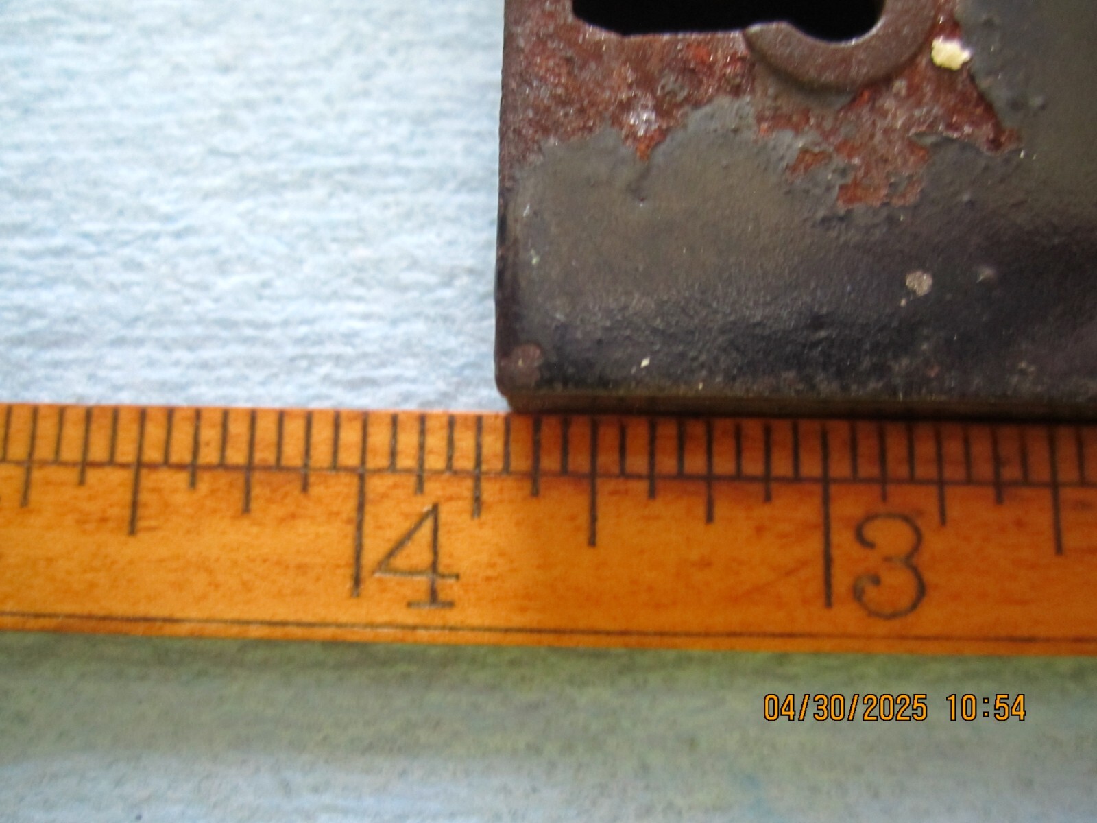 VTG DECORATED FACE INSIDE DOOR MOUNT MORTISE LOCK LATCH WITH DEAD BOLT & KEY #4