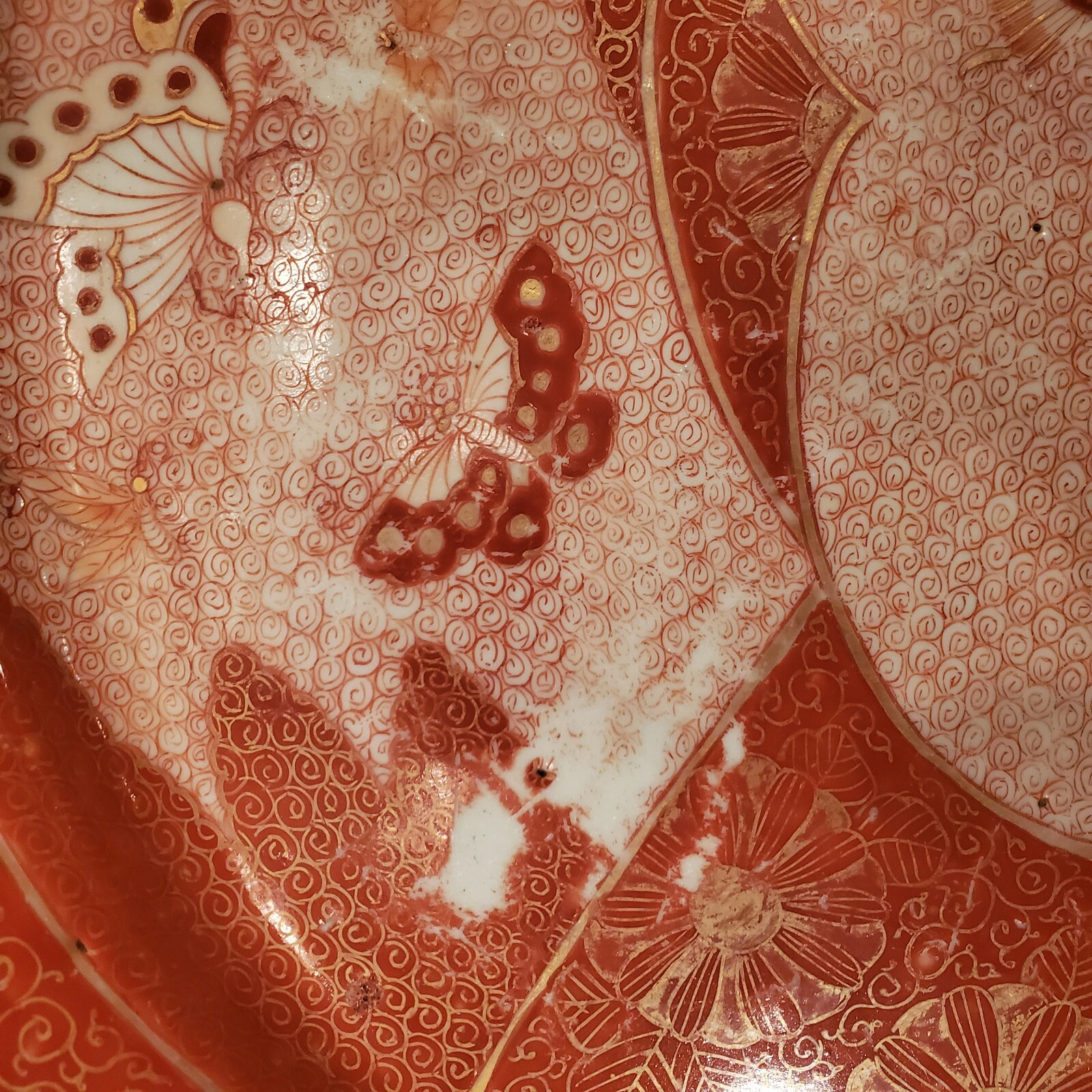 C.1780 Japanese Kutani Large Oval Platter
