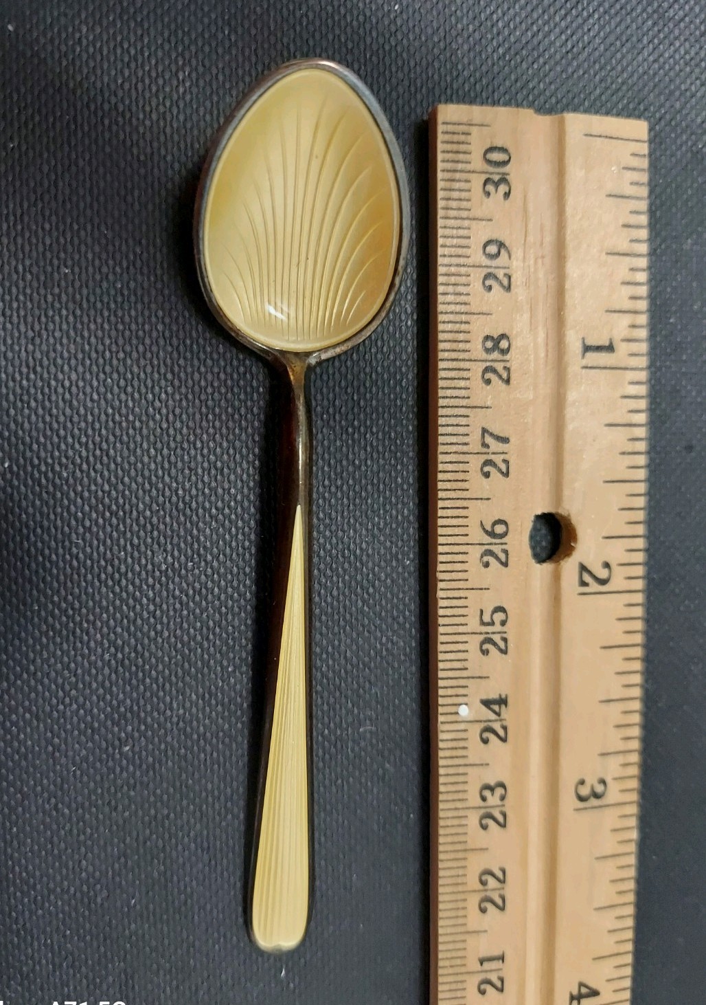 sterling silver spoon 92.5 enamel thune