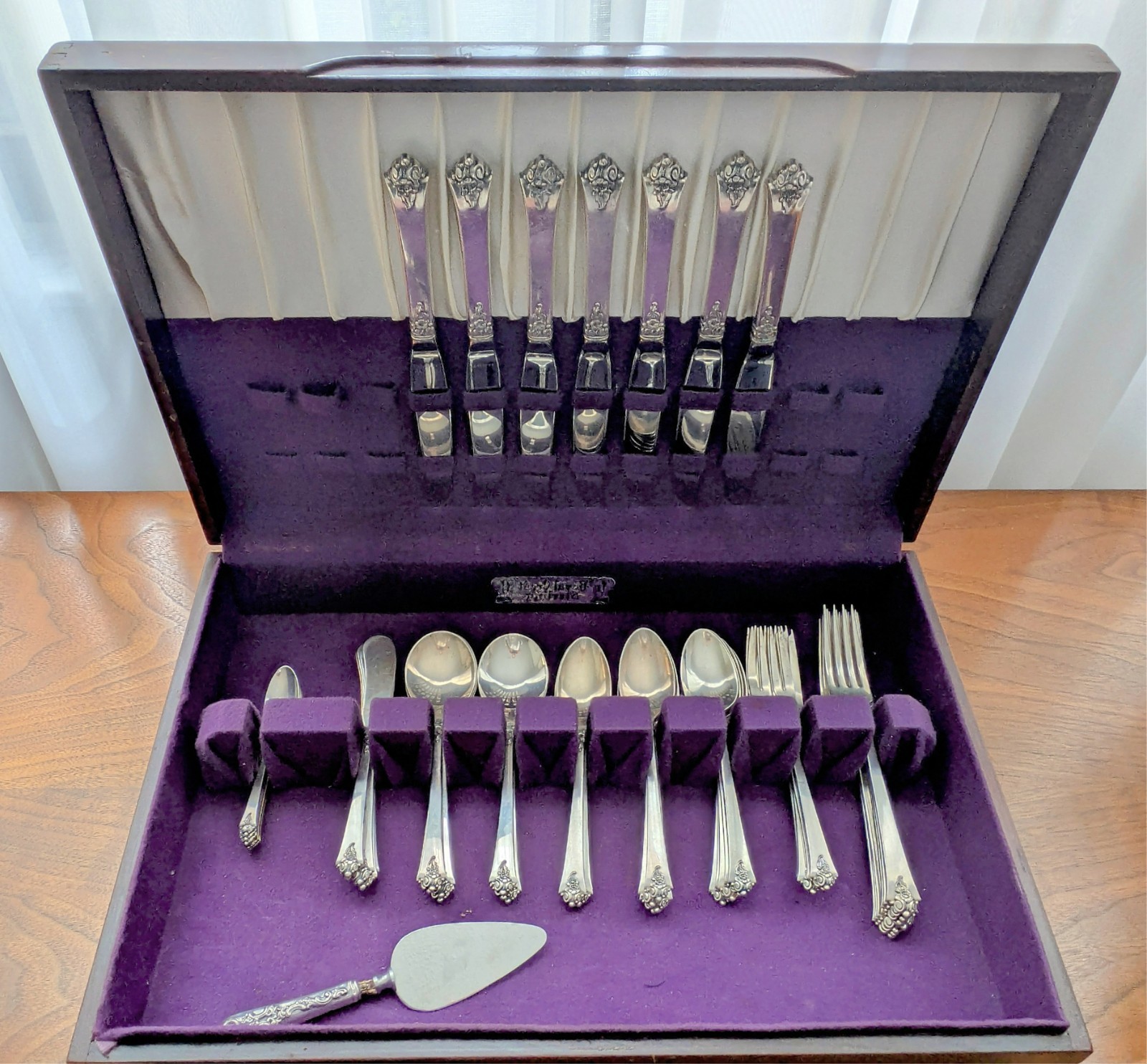 Royal Crest Castle Rose Sterling set 51 piece 1942 Silver 925