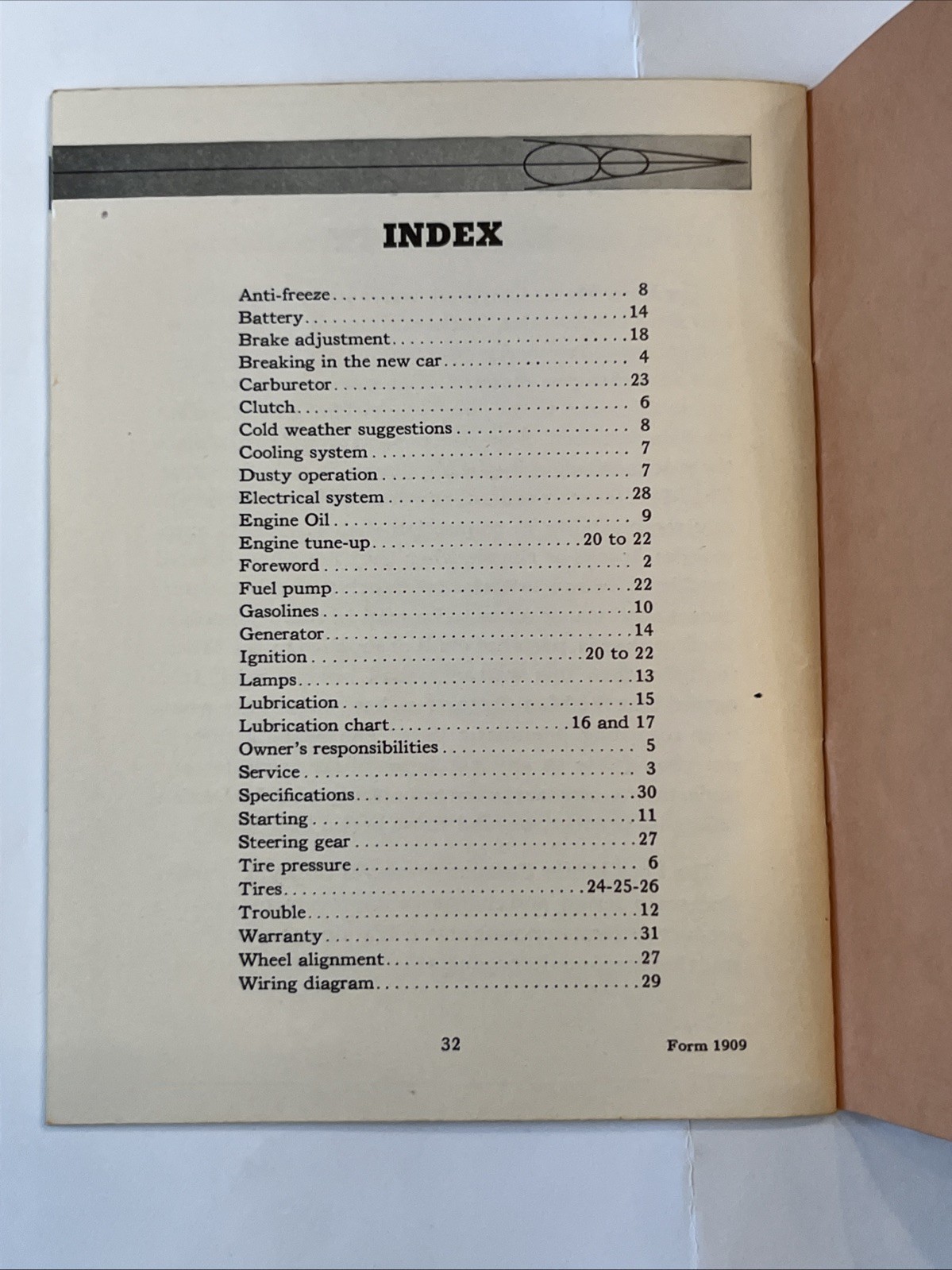 Original 1936 Ford V8 Car Reference Book Owner Manual Vintage Ford Motor Company
