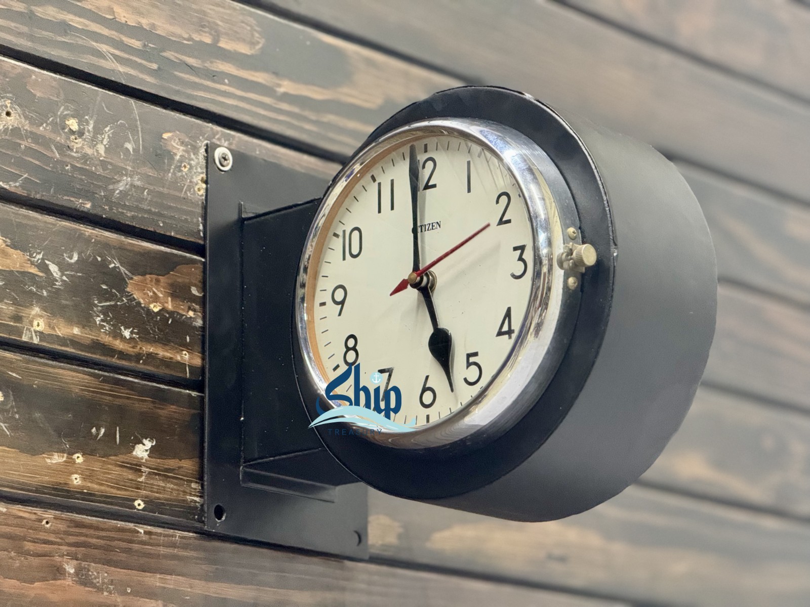 Timeless Dual-Face Original Citizen Steel Quartz Wall Clock In Black Coating