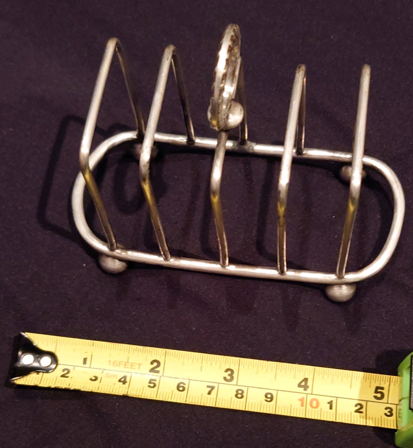 Antique Silver Plated Toast Rack by William Hutton and Sons hallmark 4 WH