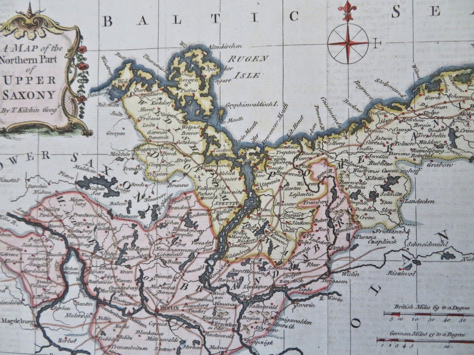 Upper Saxony Circle Holy Roman Empire Brandenburg Saxony Pomerania 1757 map