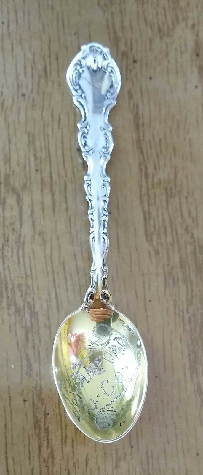 Stamford Conn Sterling Silver +9 gram Demitasse Spoon Souvenir Antique Collector