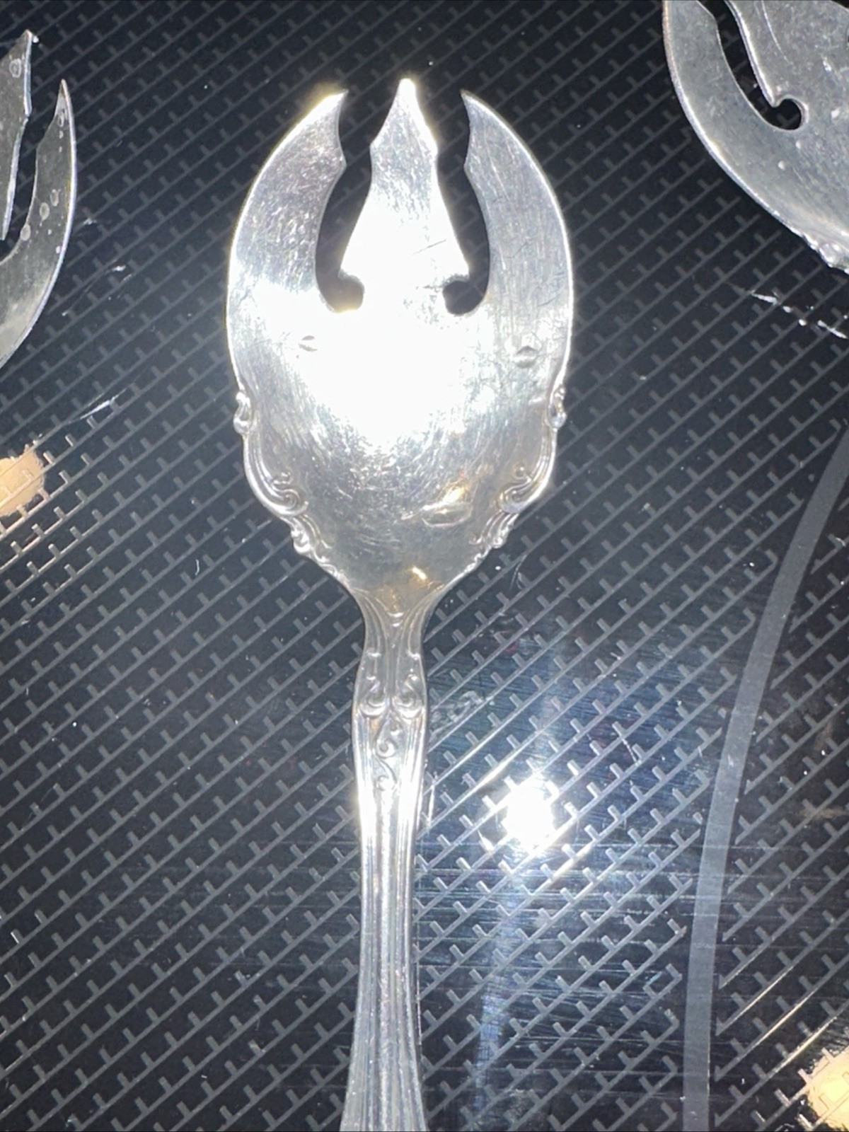 10 Piece Antique Rogers & Hamilton Silverplate Ice Cream Spoons/Forks~BEAUTIFUL~