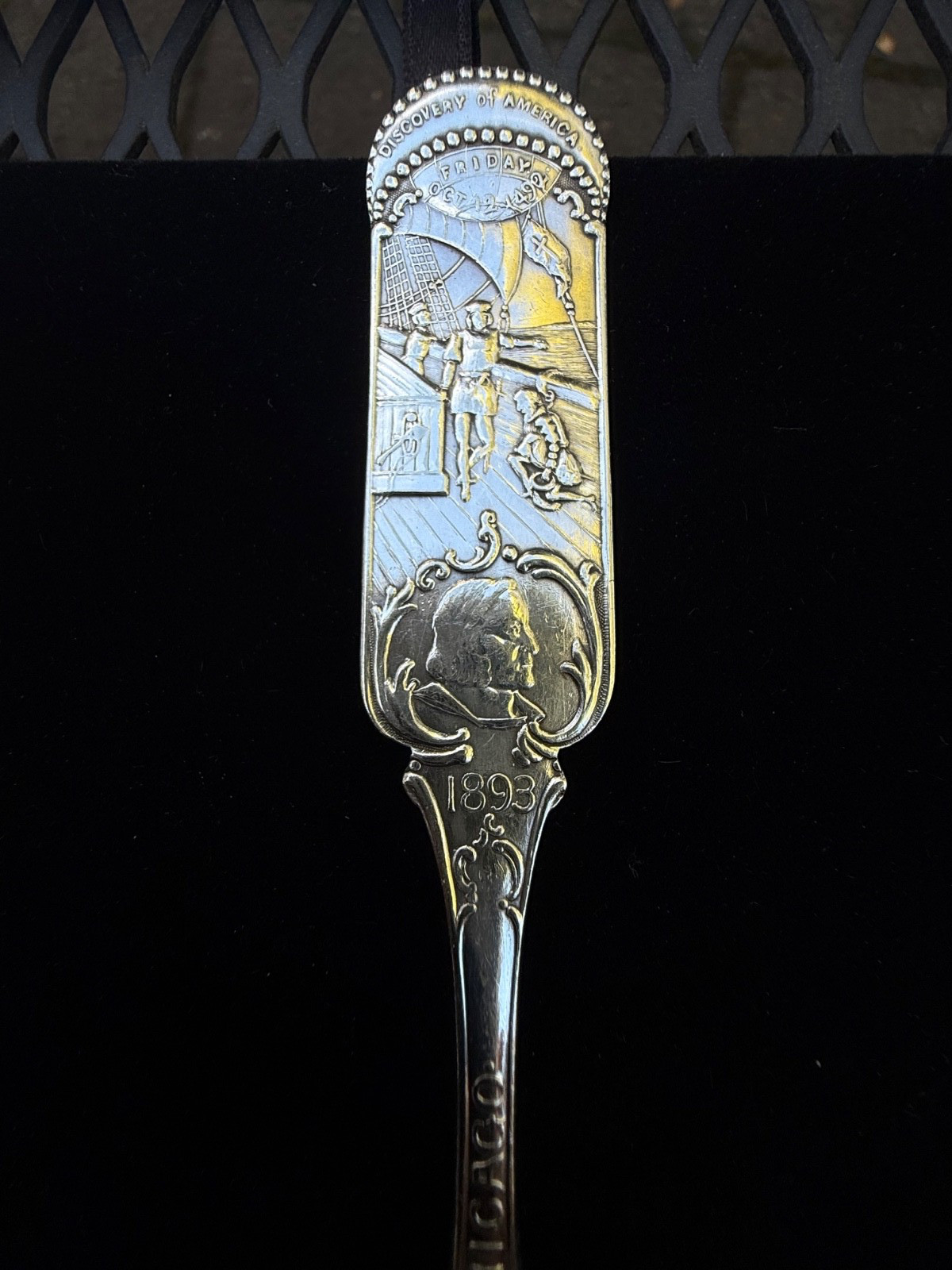 Antique silverplate spoon Chicago World’s Fair. Columbus Exhibition 1893