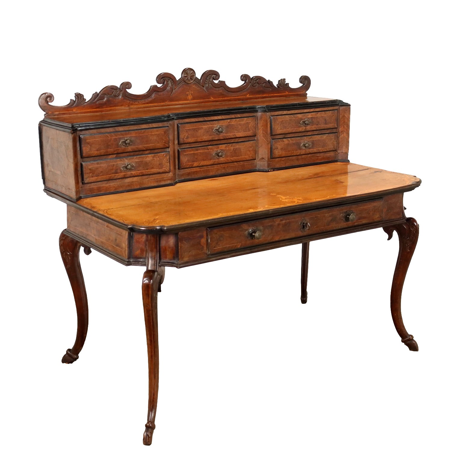 Antique Baroque Writing Desk Lombardy Second Quarter of the XVIII Century