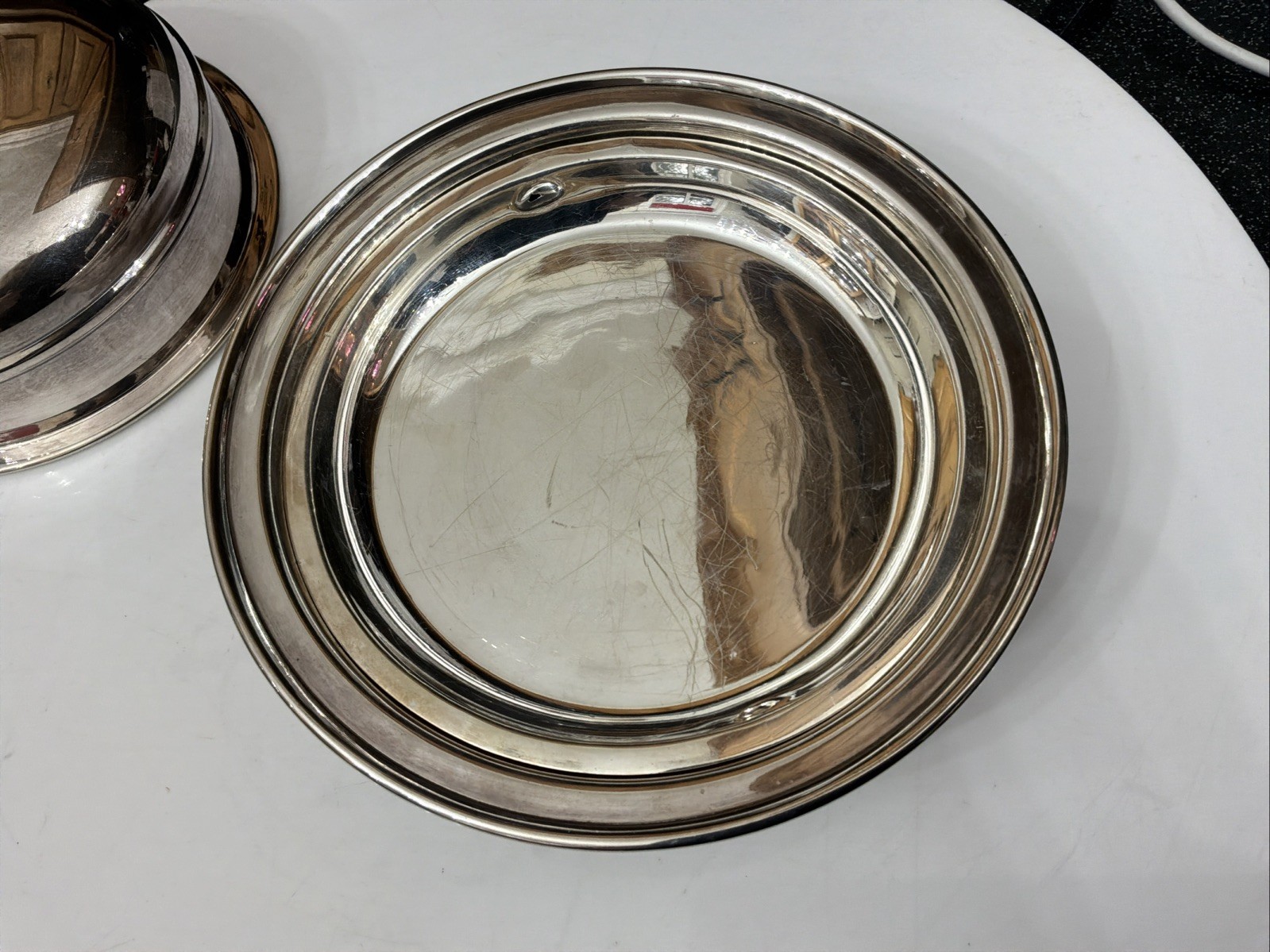 Vintage JD&S James DIxon Silver Plated ÈPNS Muffin Entree Chafing Dish & Lid