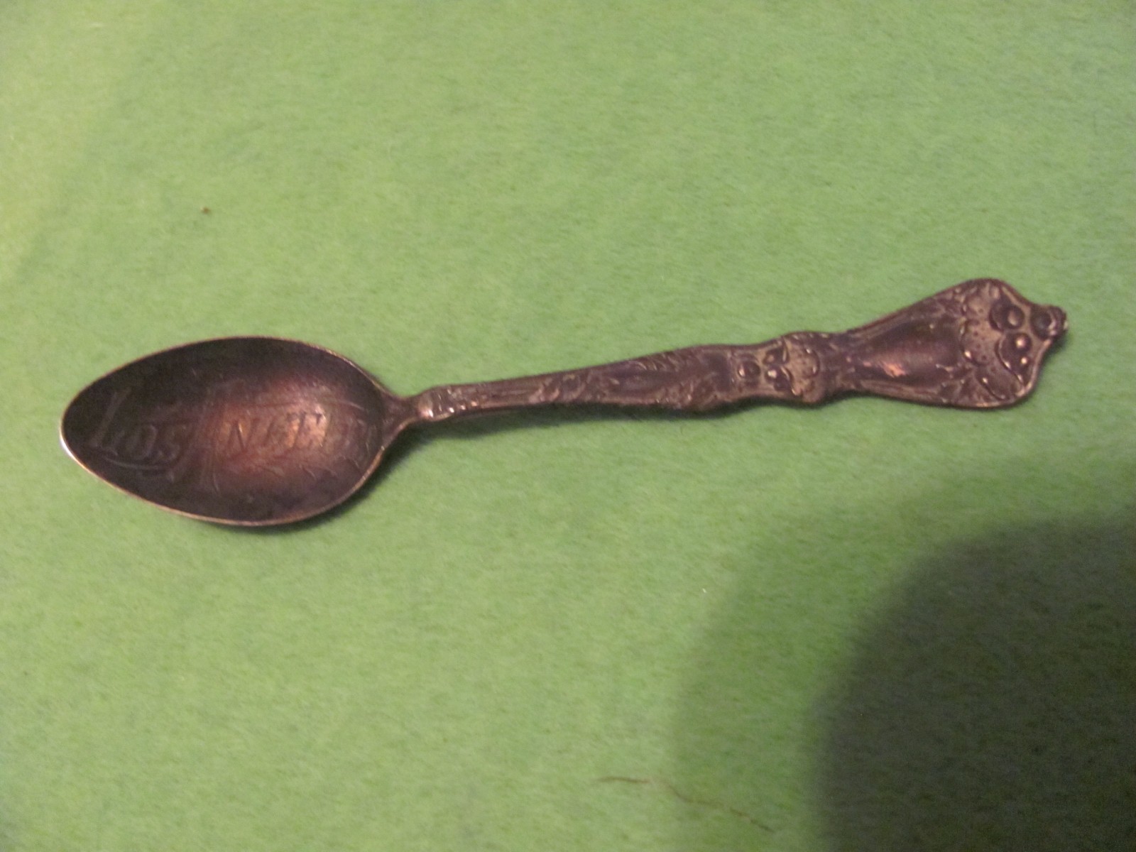 Vintage LOS ANGELES Sterling Souvenir Spoon 4″ Weight 0.27oz (7.8g)
