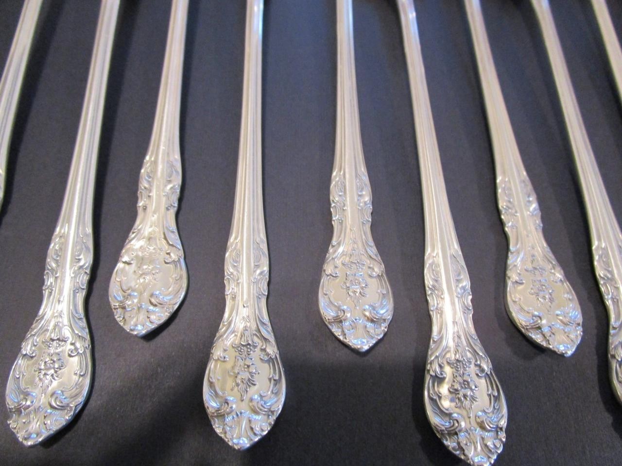 1*(ONE) GORHAM KING EDWARD STERLING FLATWARE ICED TEASPOON-7 1/2″MINT*FREESHIP