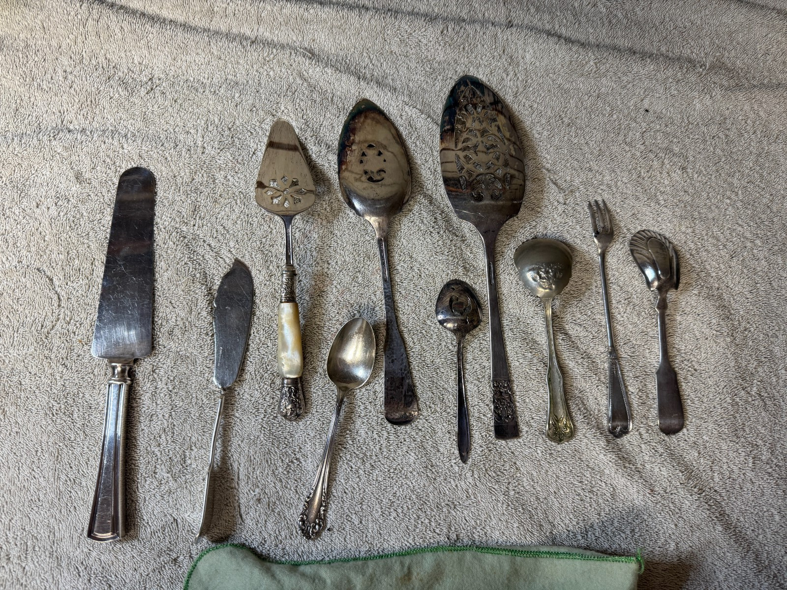 Misc Flatware Silverplate Pieces. Vintage, Rodgers 10 items