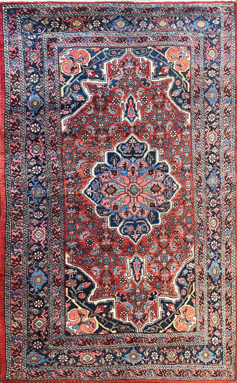Antique Handmade Kurdish Rug 4’5″ × 7’2″ #11986