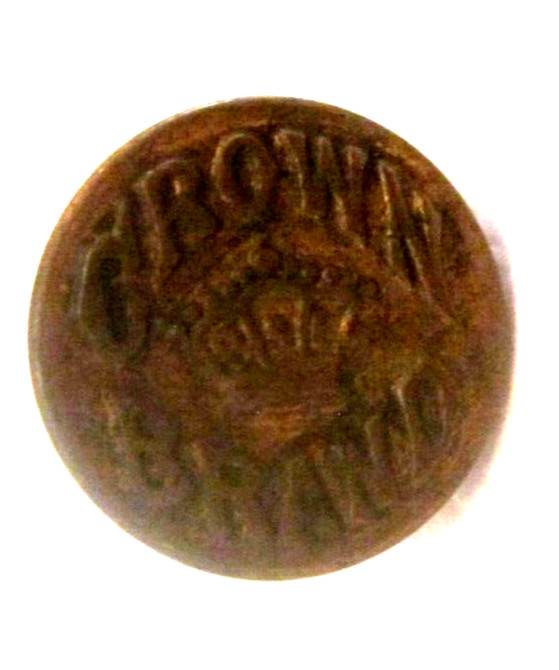 CROWN BRAND B & I BRASS JEAN OVERALL WOBBLE SHANK BUTTON