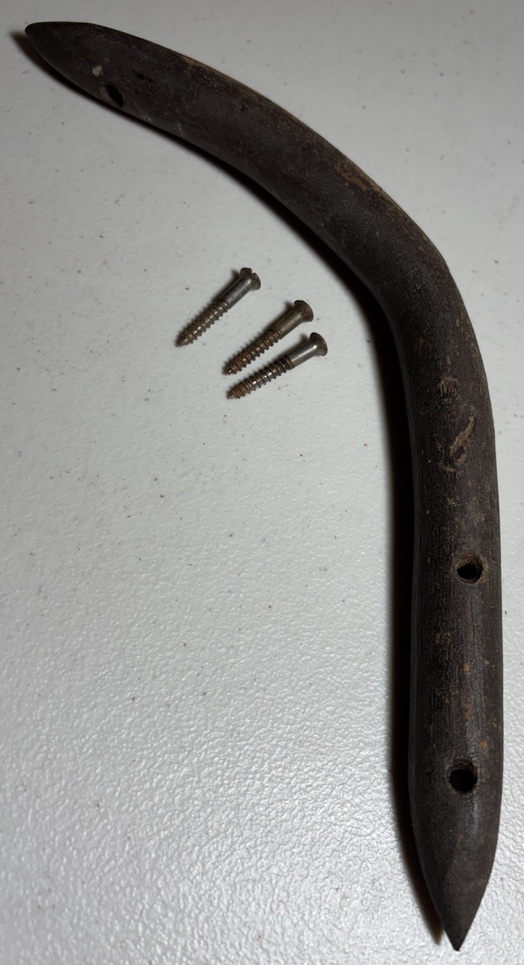 VINTAGE OAK WOOD CHAIR BRACE HIP HUGGER REPLACEMENT PARTS
