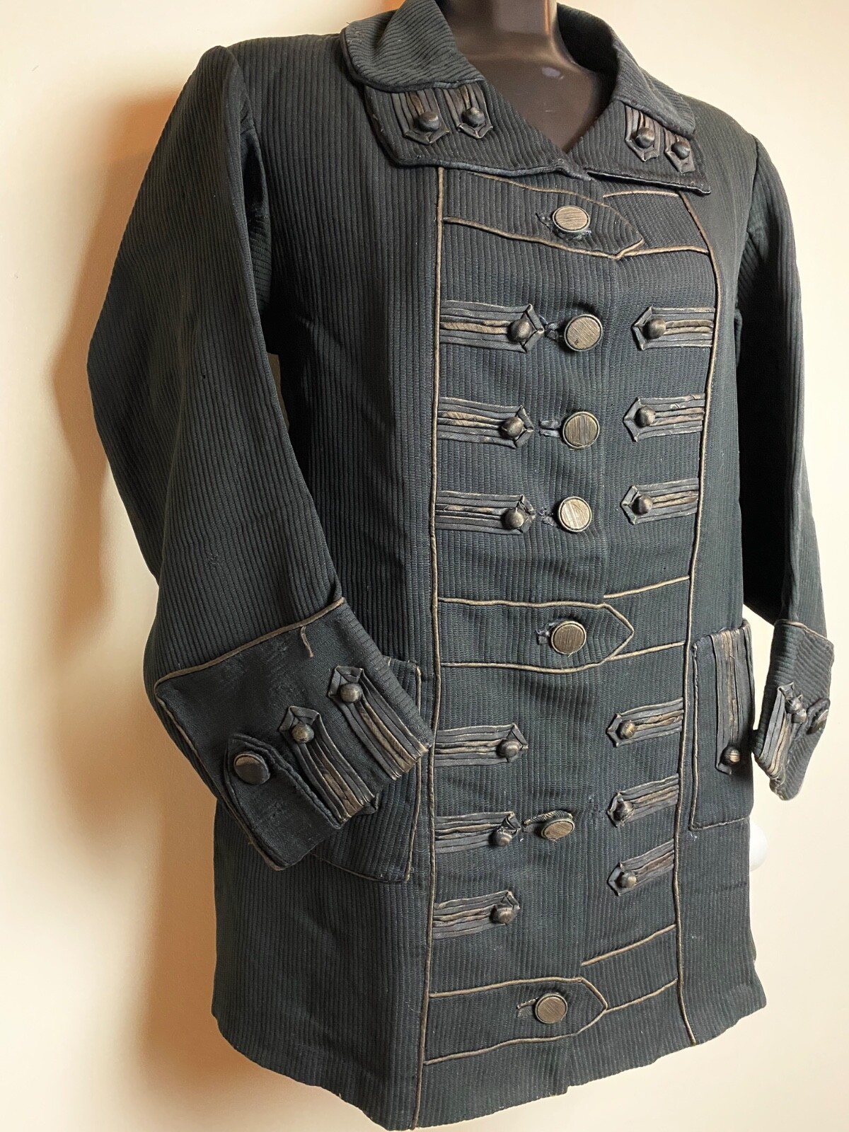 Antique 19th C Swedish Riding Jacket Fredrik Sköld & Co Military Style Coat