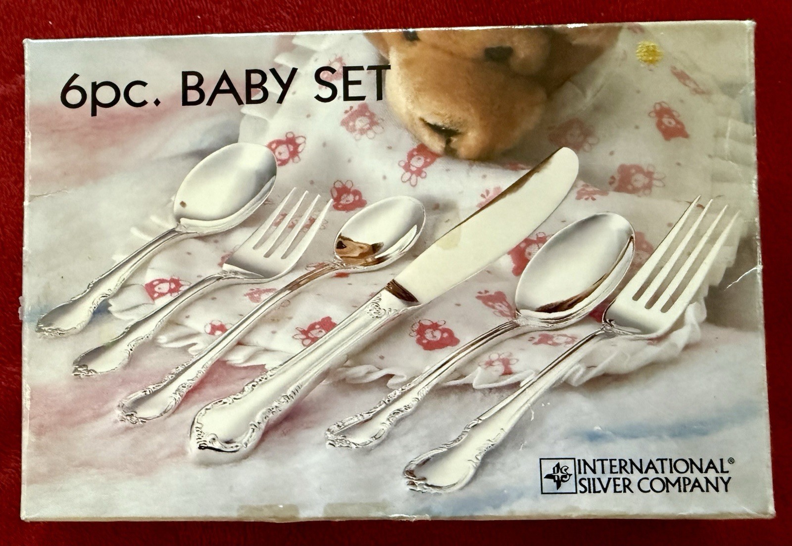 6 piece Baby Silverware Set International Silver Co 1997 Vintage NEW NIB