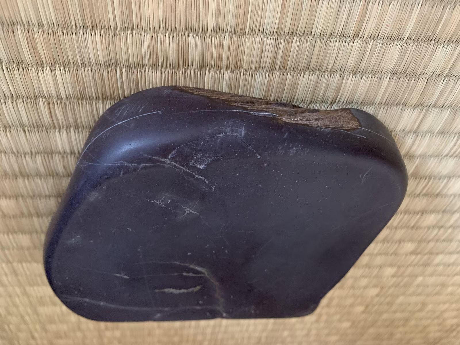 Duan Inkstone Laokeng (Old Pit) Pine tree Natural Stone Calligraphy Tankei
