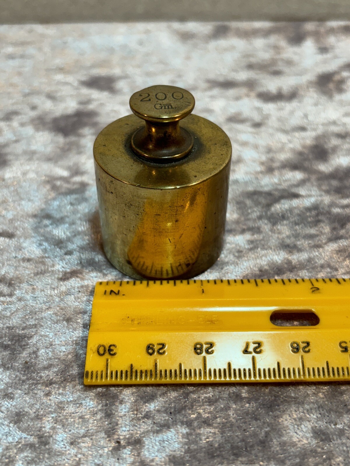 Solid Brass Scale Weight – 200 grams