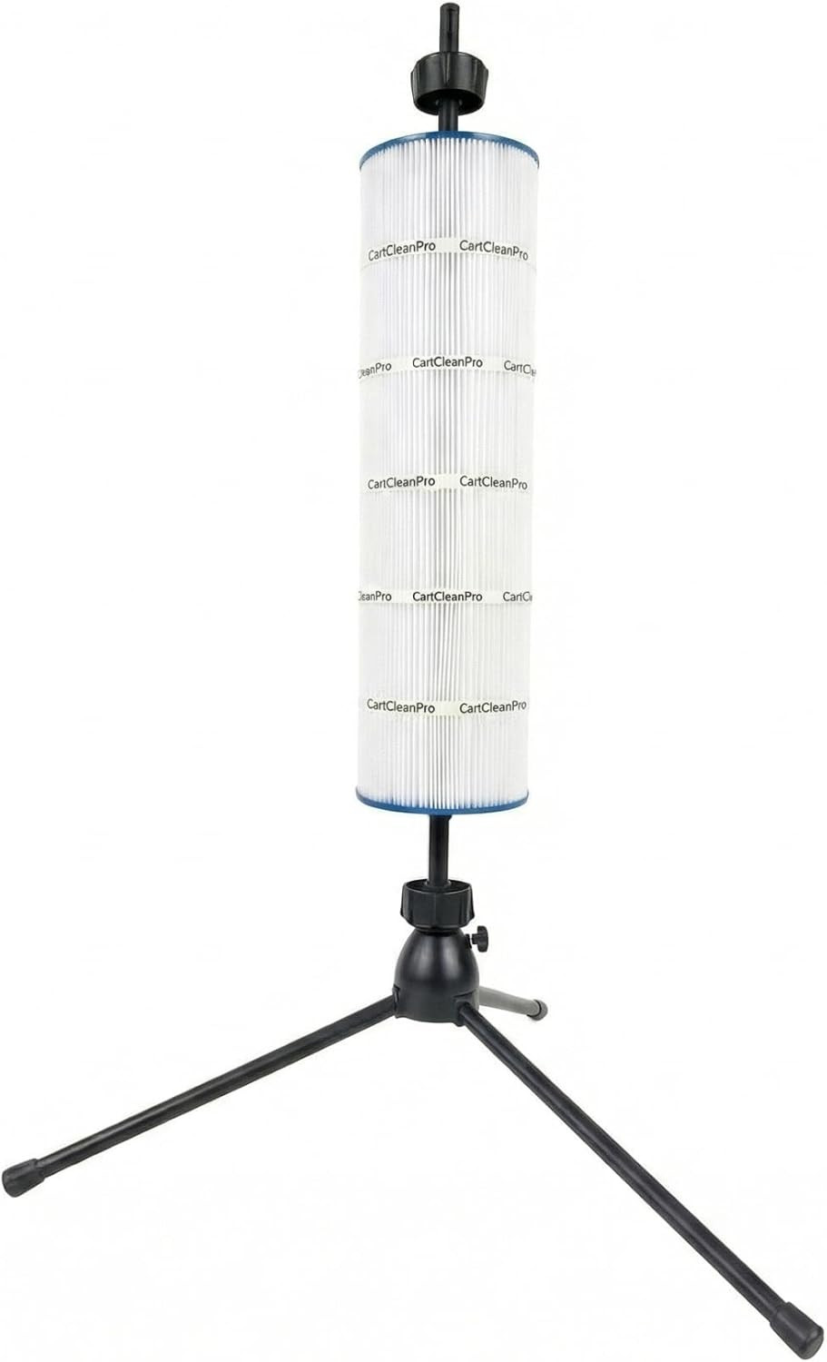 Rotating Pool Filter Cleaning Stand PRO – Ergonomic Metal Tripod Station with Sp