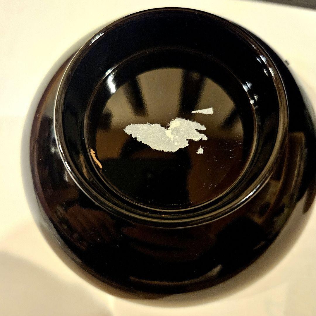Aizu Lacquer “Hoki” Oton-Suiwan – New Set of 5, Black with Kikyo