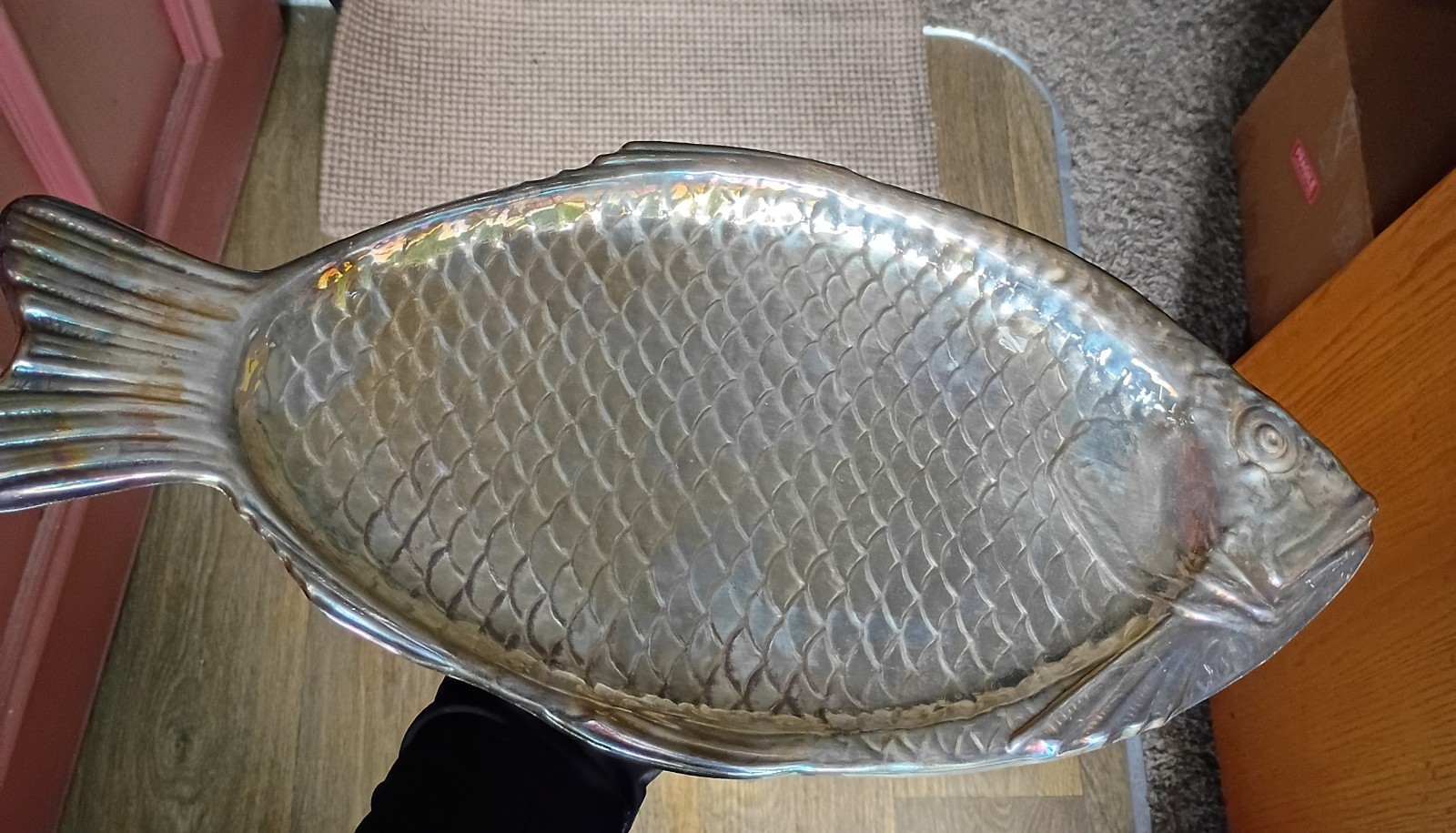 Vintage Reed & Barton Silver Plated Fish Platter / Serving Tray 22”