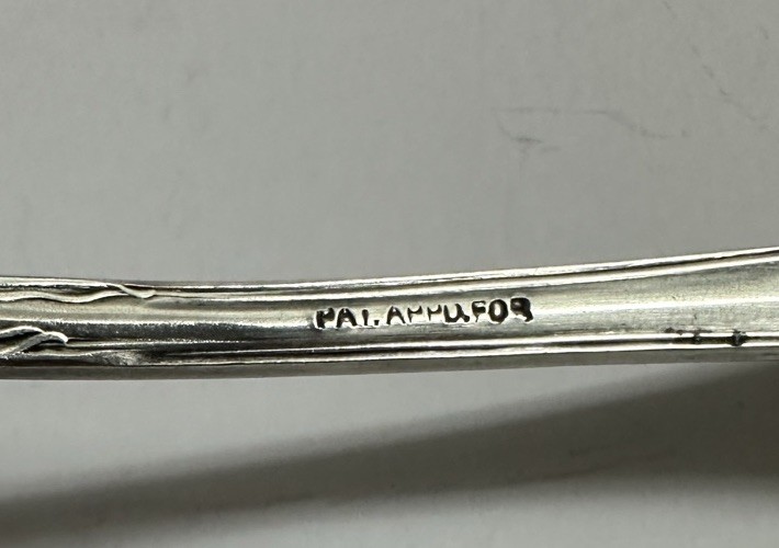Nenuphar Pattern 1905 Cold Meat Fork American/International Silver 7 1/2″ Plate