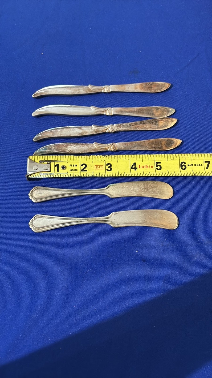 Vintage Silverplate Butter Knife and Spreader (6 Pieces)