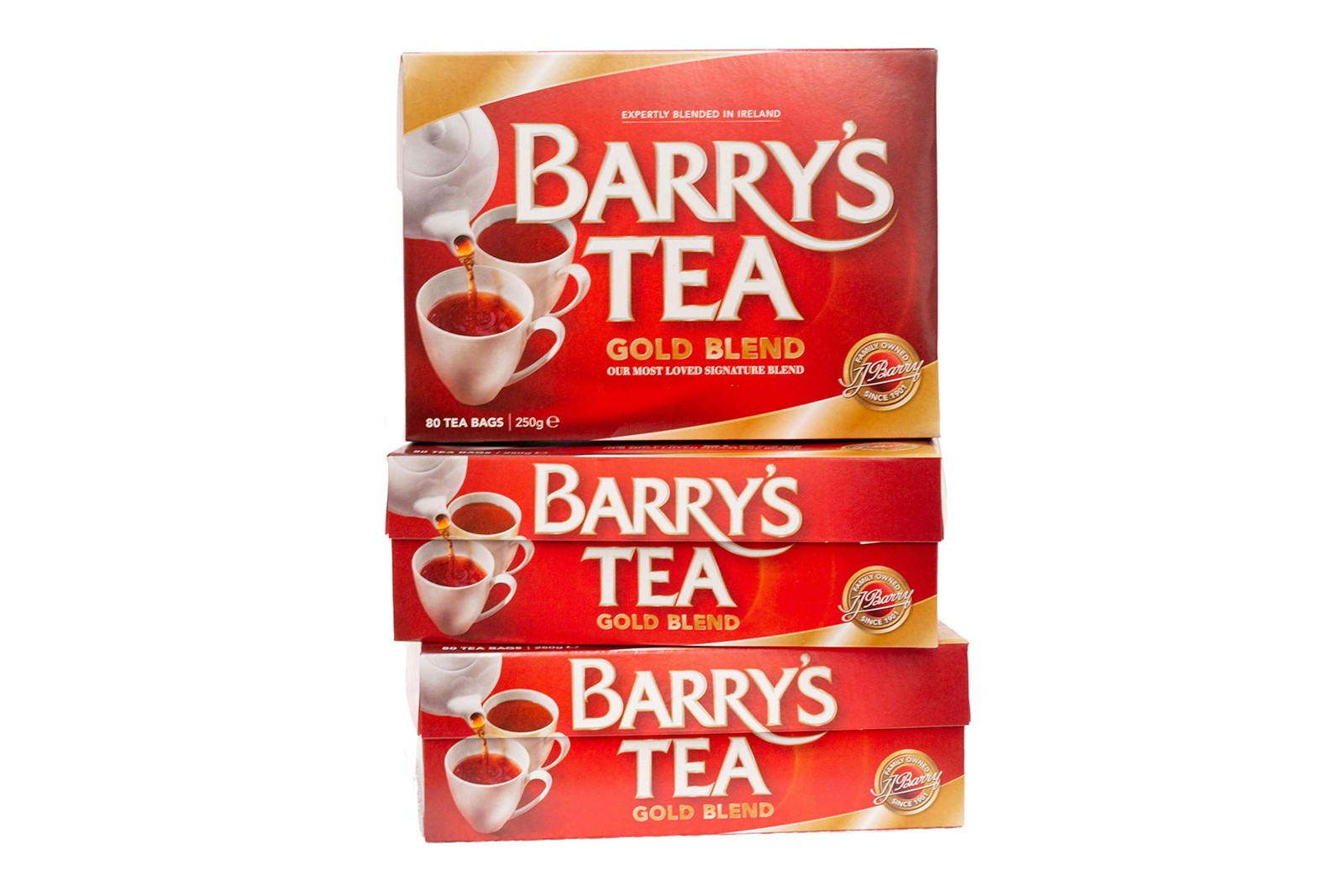 Barry’s Tea Gold Blend 80ct 3-Pack (240 Teabags), Direct 80 Count (Pack of 3)