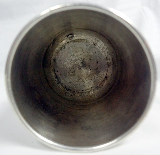 Vintage Antique Unbranded Pure Silver Wine Cup Beaker United Kingdom 73.4 Grams!