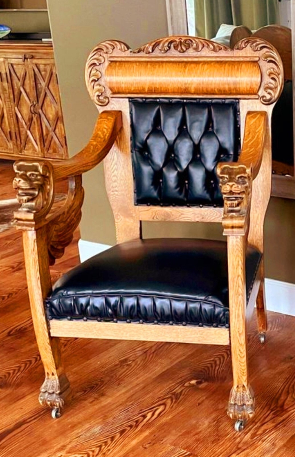 R.J. Horner Royal King & Queen Chairs One of a Kind & Rare 19 century