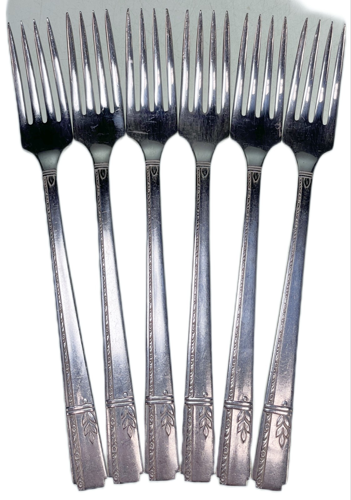 6 Dinner Forks Oneida GRENOBLE Heirloom Silverplate Flatware