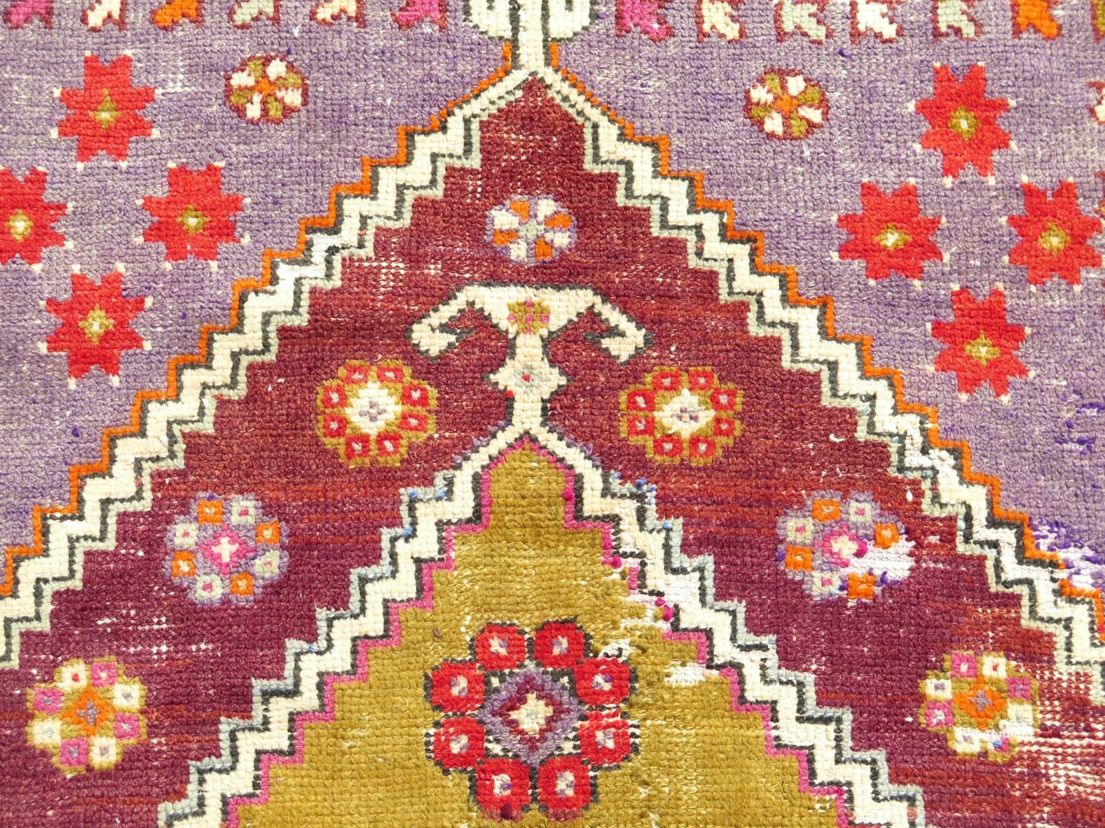 Vintage Bergama Rugs, Wool Carpet, Handmade Rug, Modern Rug BohoTeppich 63″X102″