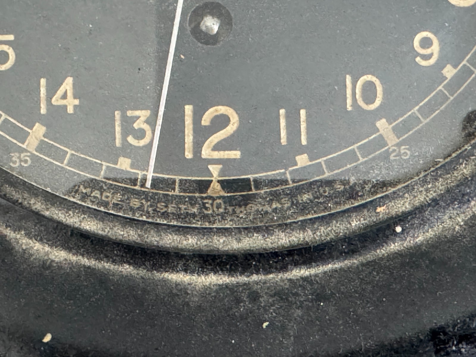 WWII Seth Thomas U.S. Navy Deck Clock W/ Key 26594 – E