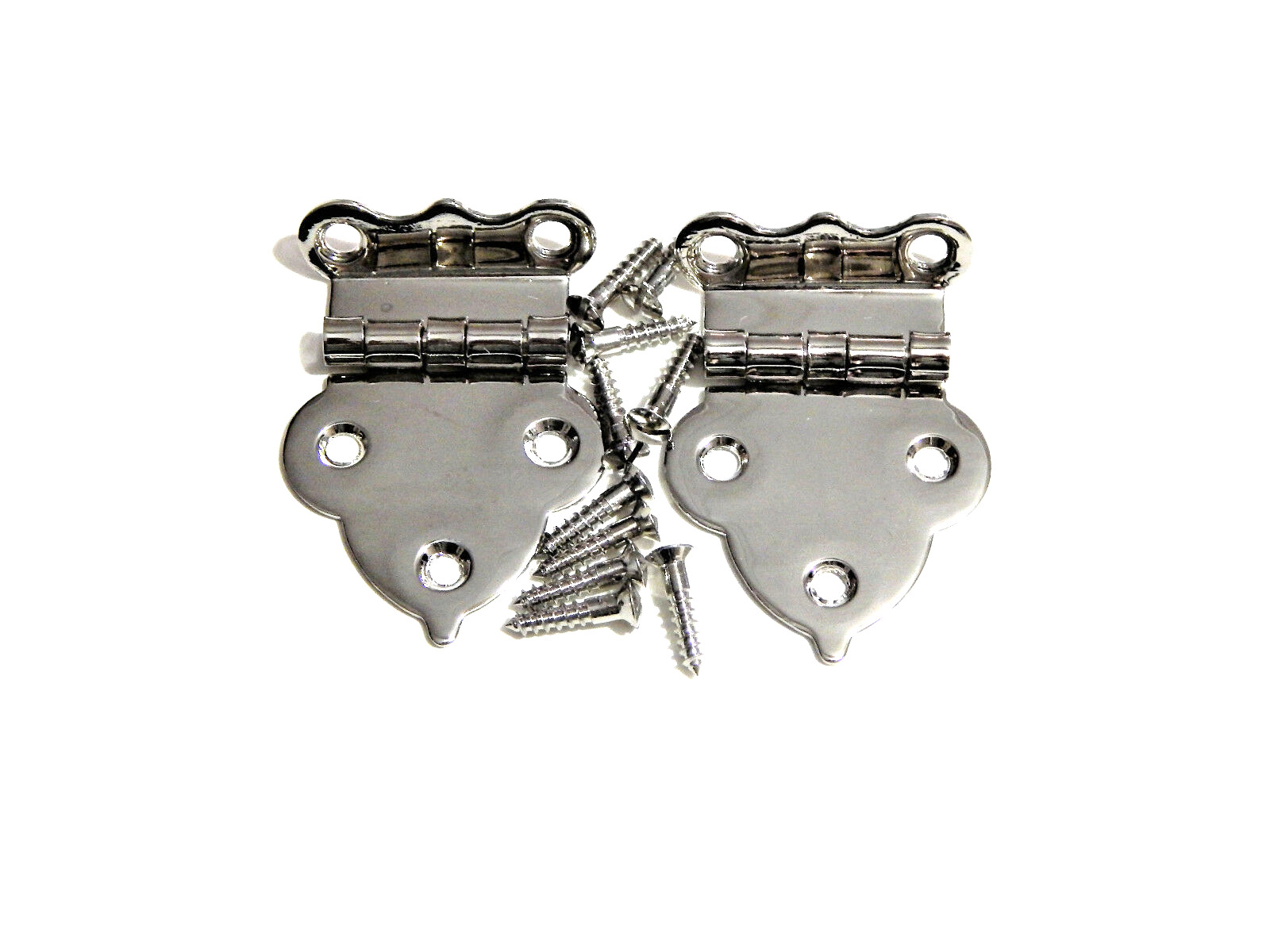 Hoosier Sellers Cabinet Parts Hinge For Off Set Doors Nickel Plated