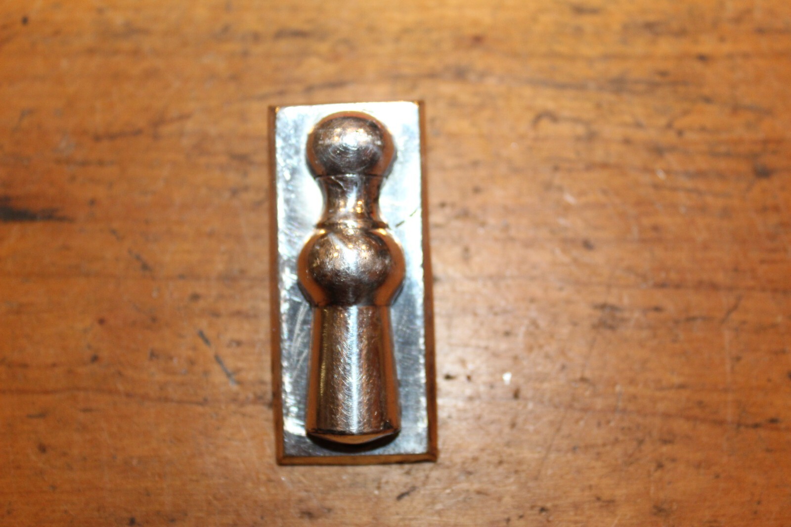 Nickel Plate Over Cast Bronze Antique Door Escutcheon with Key Door CC-166